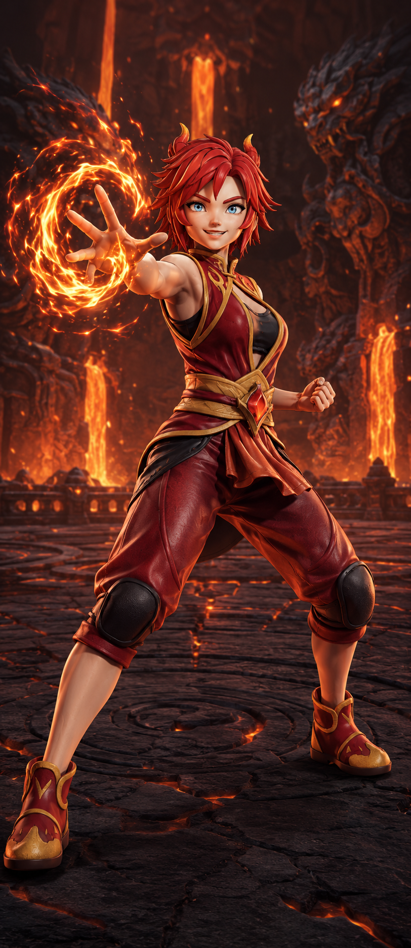 Lava arena, day 47. The floor is literally lava and I have never felt more at home.